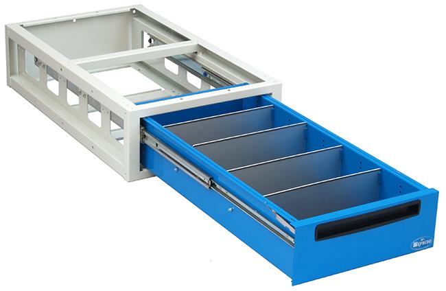 Dettaglio cassetto sottopavimento Syncro Prato