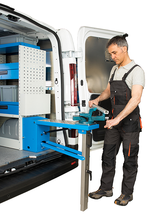 Portamorsa pieghevole completamente estratto con sostegno Syncro Prato