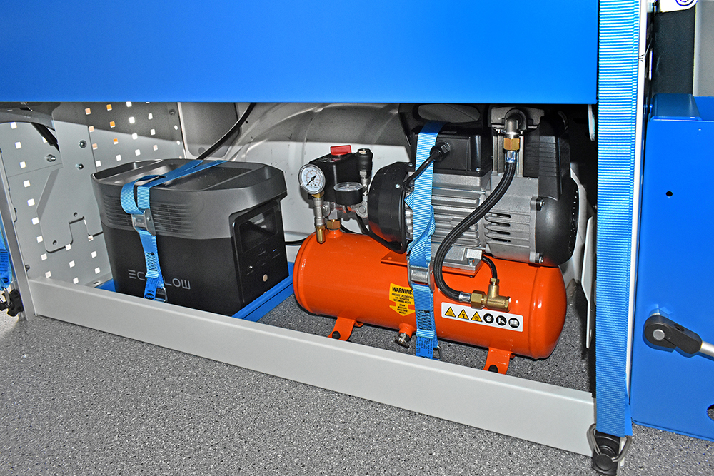 Power Station Ecoflow integrata nell’allestimento Syncro a bordo di Daily Prato